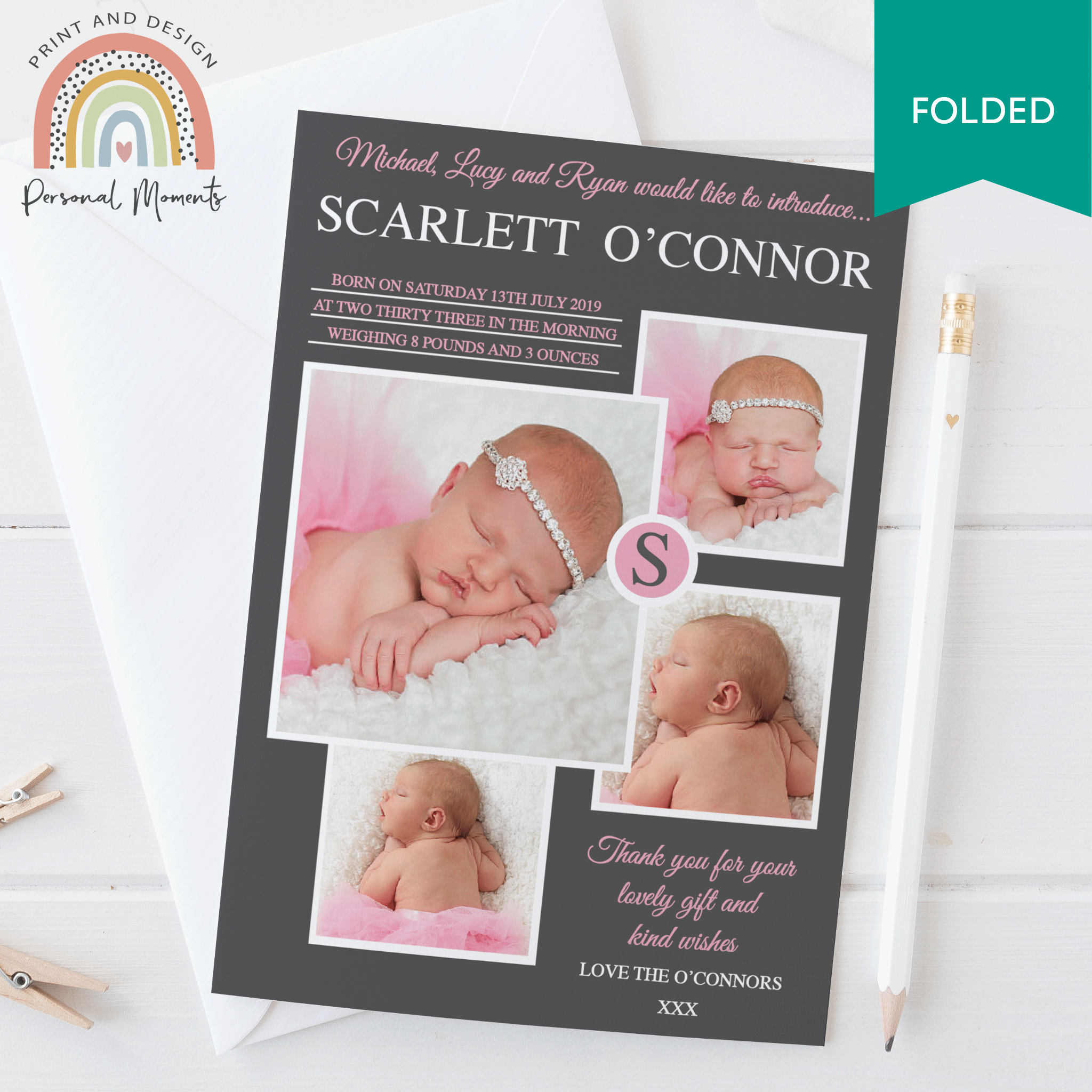 FOLDED personalmoments-thank-you-card-window-girl-folded